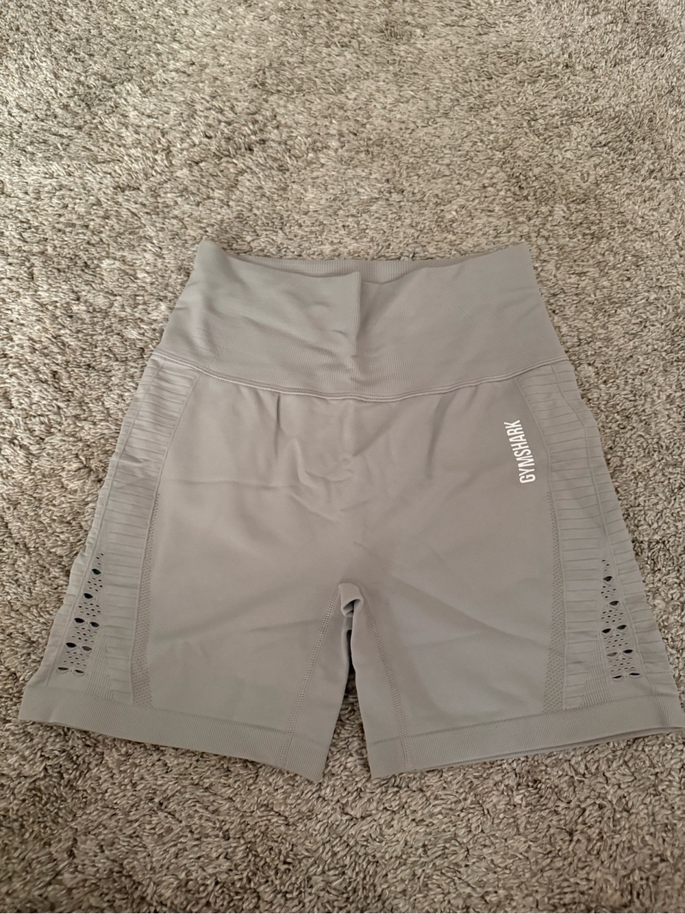 Gymshark High-Waist Grey shorts